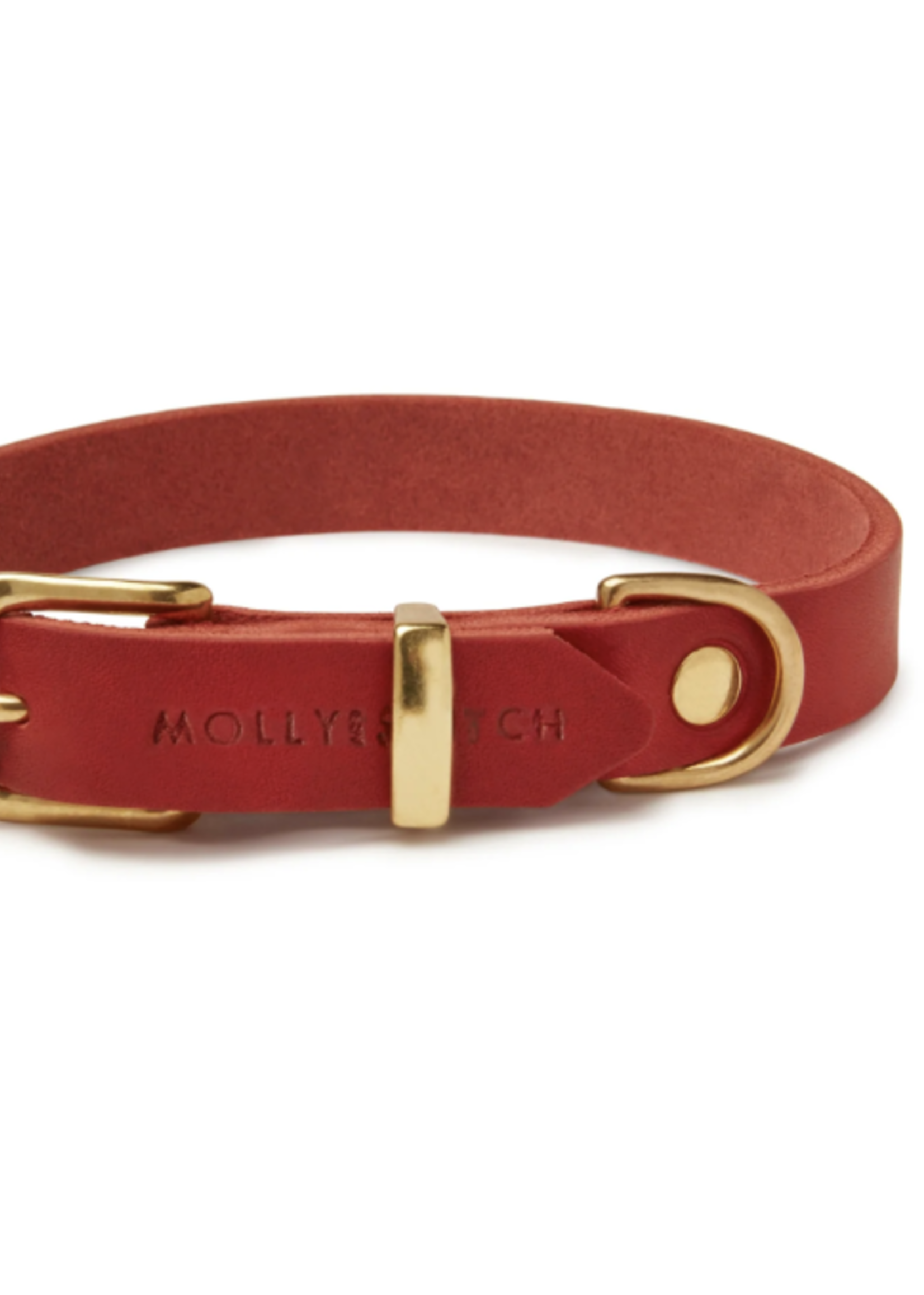MOLLY AND STITCH Butter Leather Dog Collar