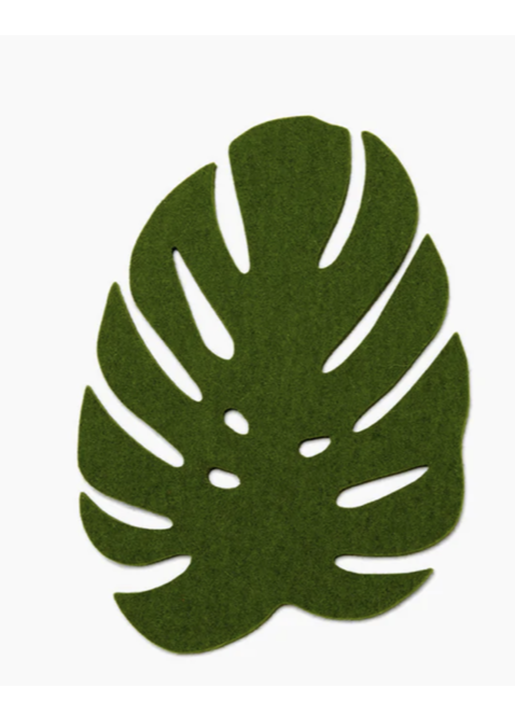 Monstera Leaf Trivet Large Loden Green