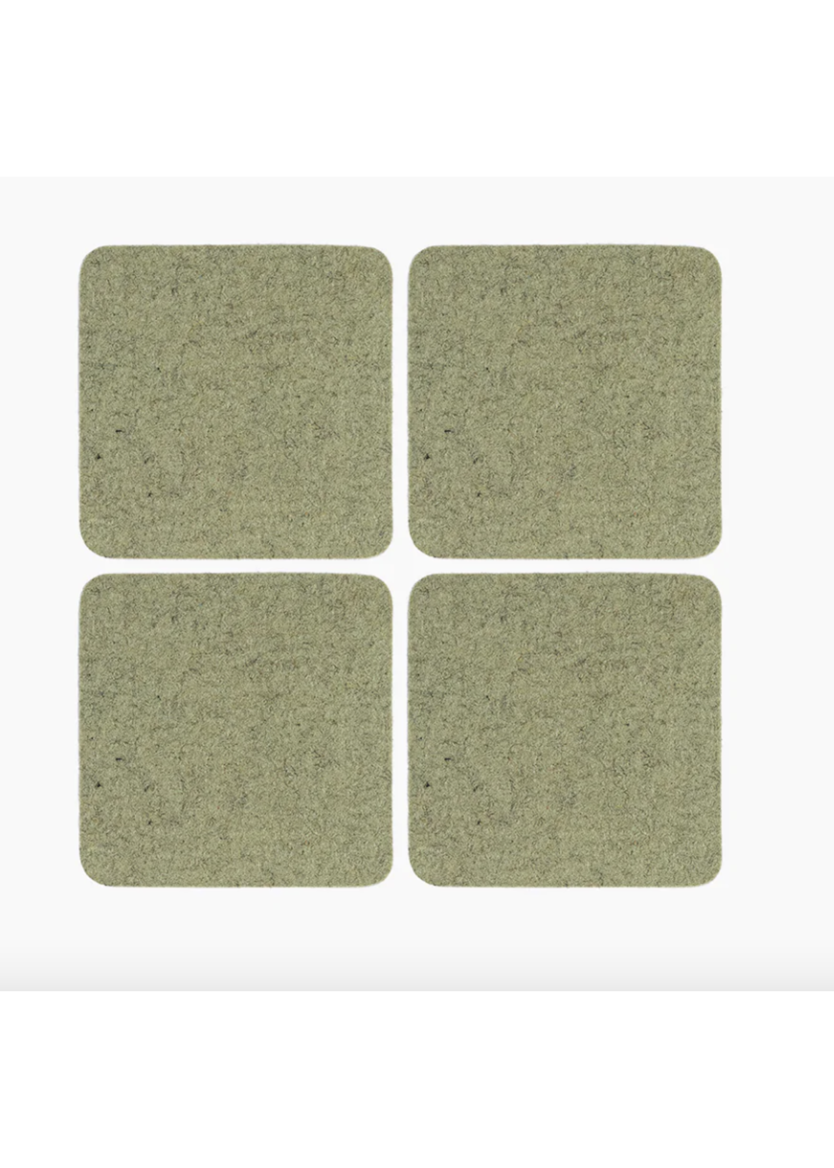 Coaster Square 4 pack Sage Felt