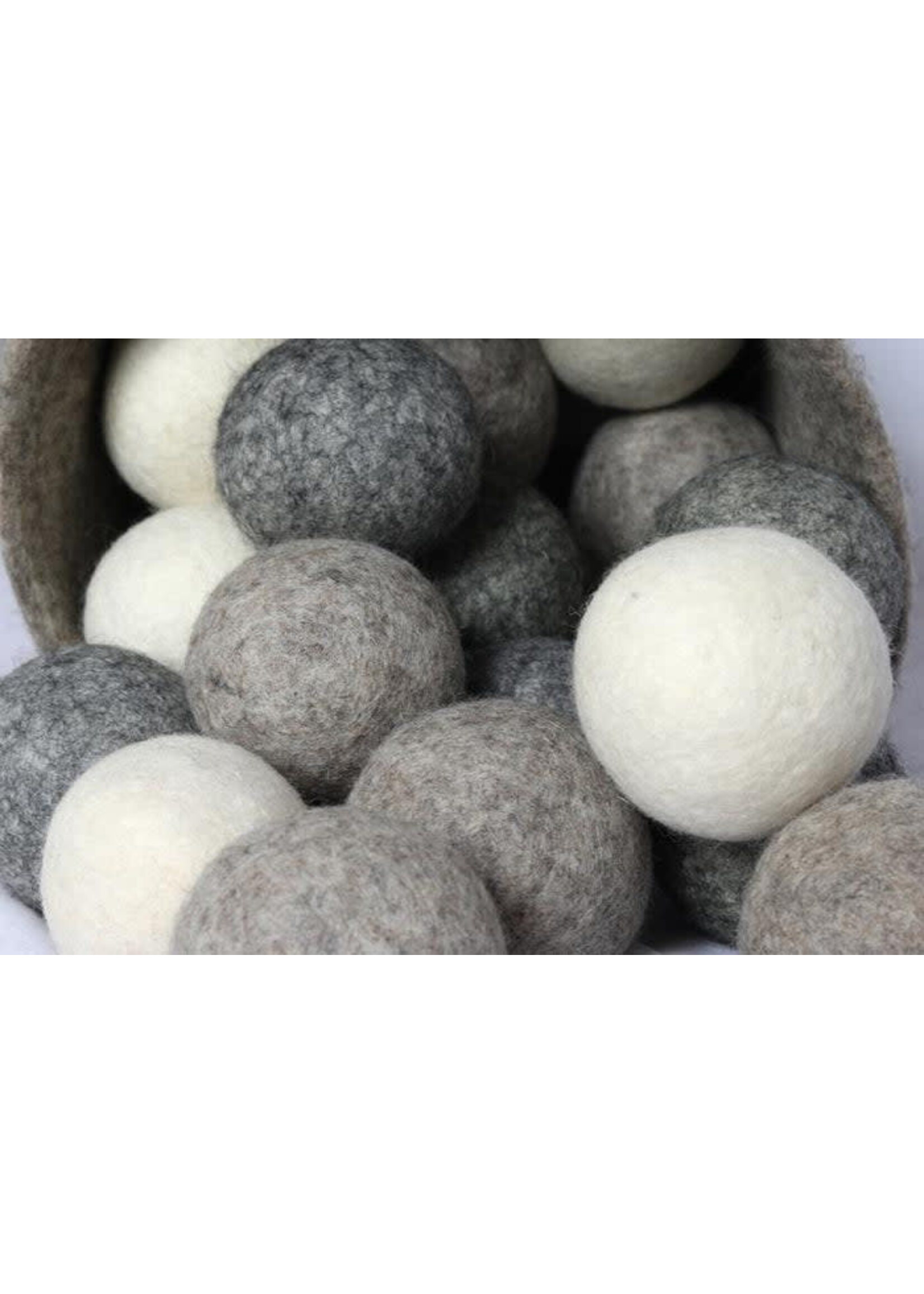 Felt Dryer Ball Plain - Cream/Beige/Grey