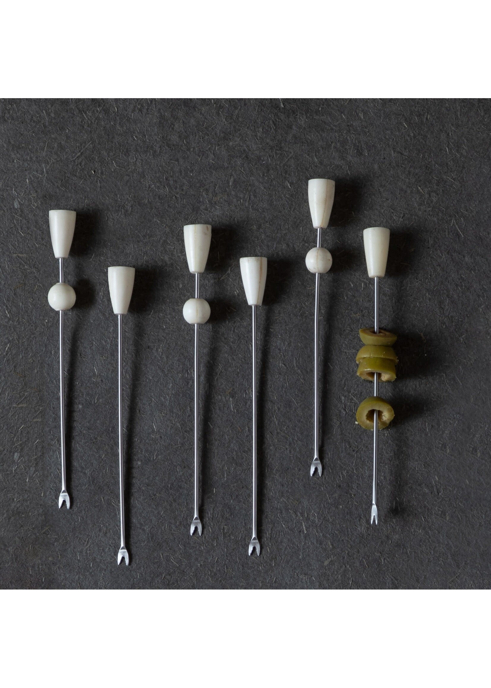 Cocktail Picks Assorted Set of 6 (Brass)