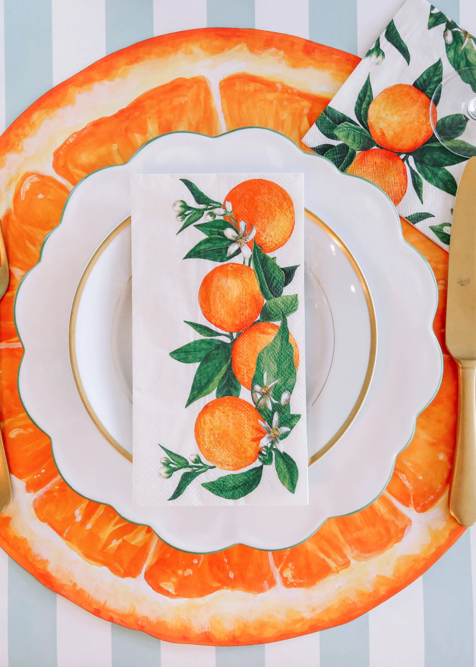 Hester & Cook 16 Paper Napkins - Orange Orchard