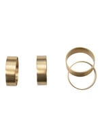 Brass Napkin Rings in Box, Set of 4 Brass