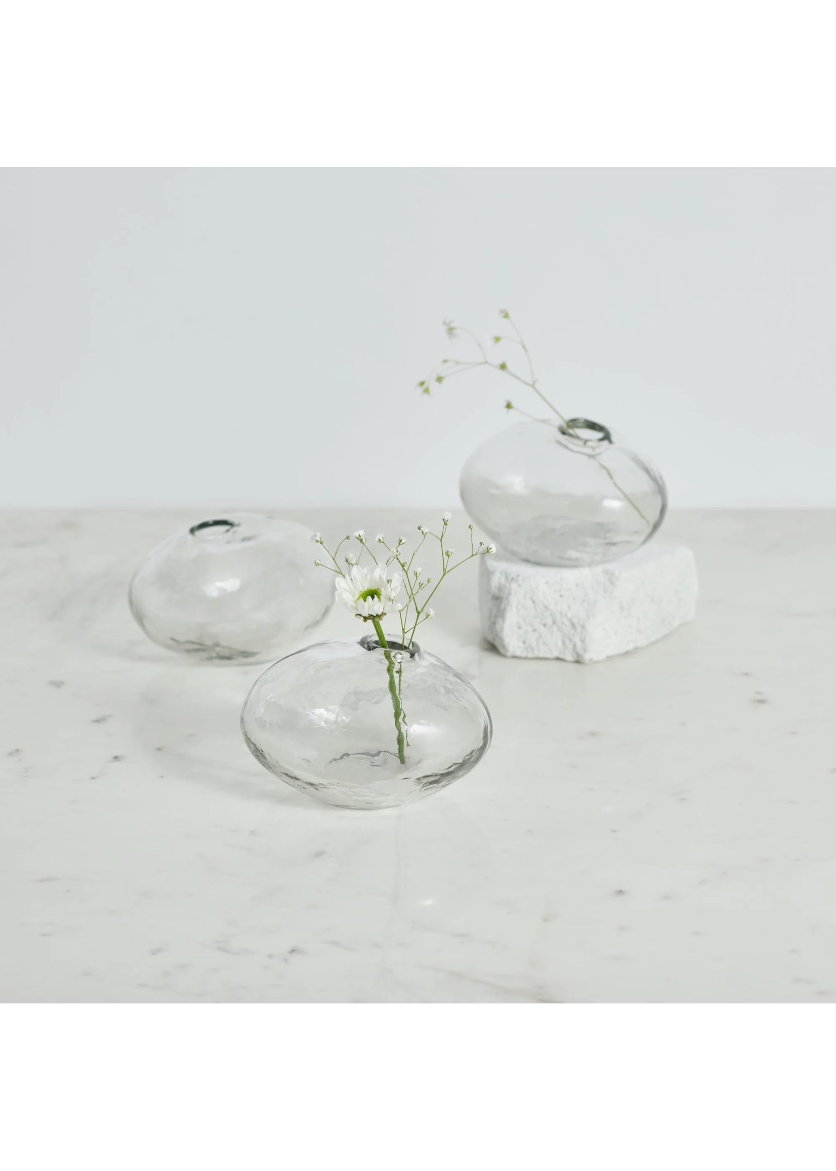 Natura Vases -  (Pebbled Glass)