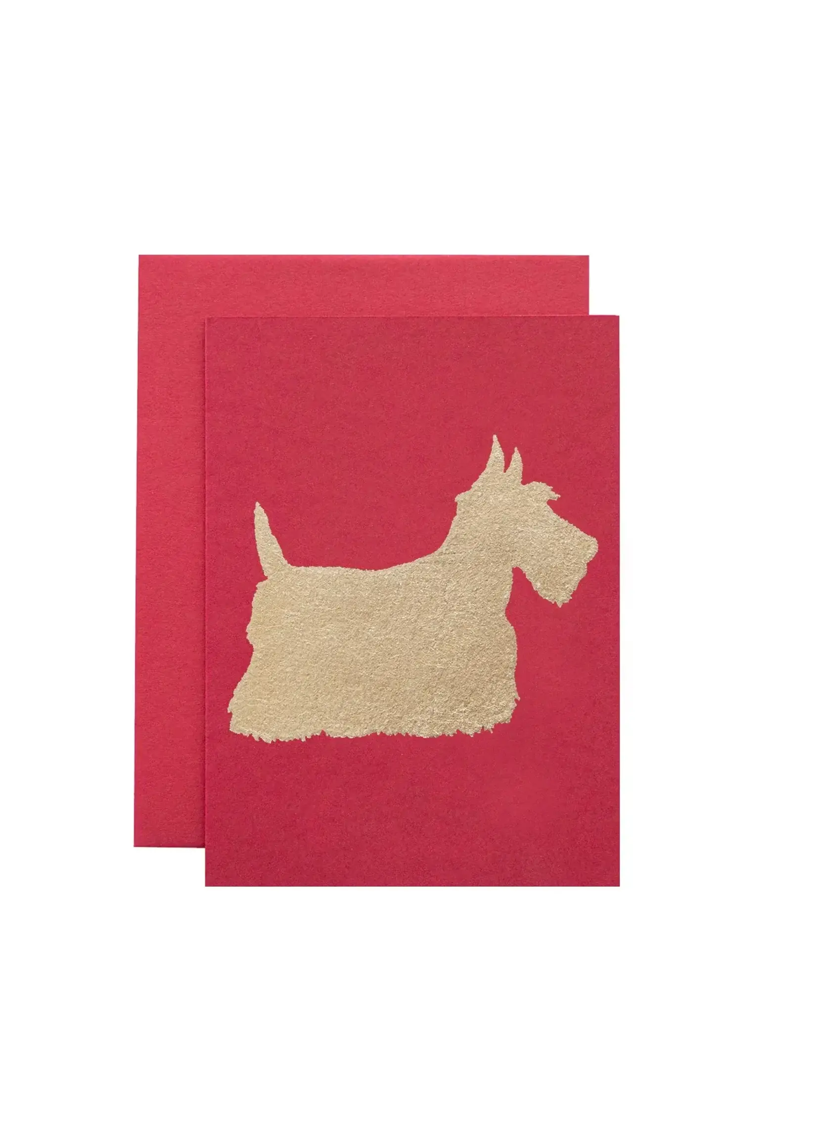 Red Scottie  Dog Card