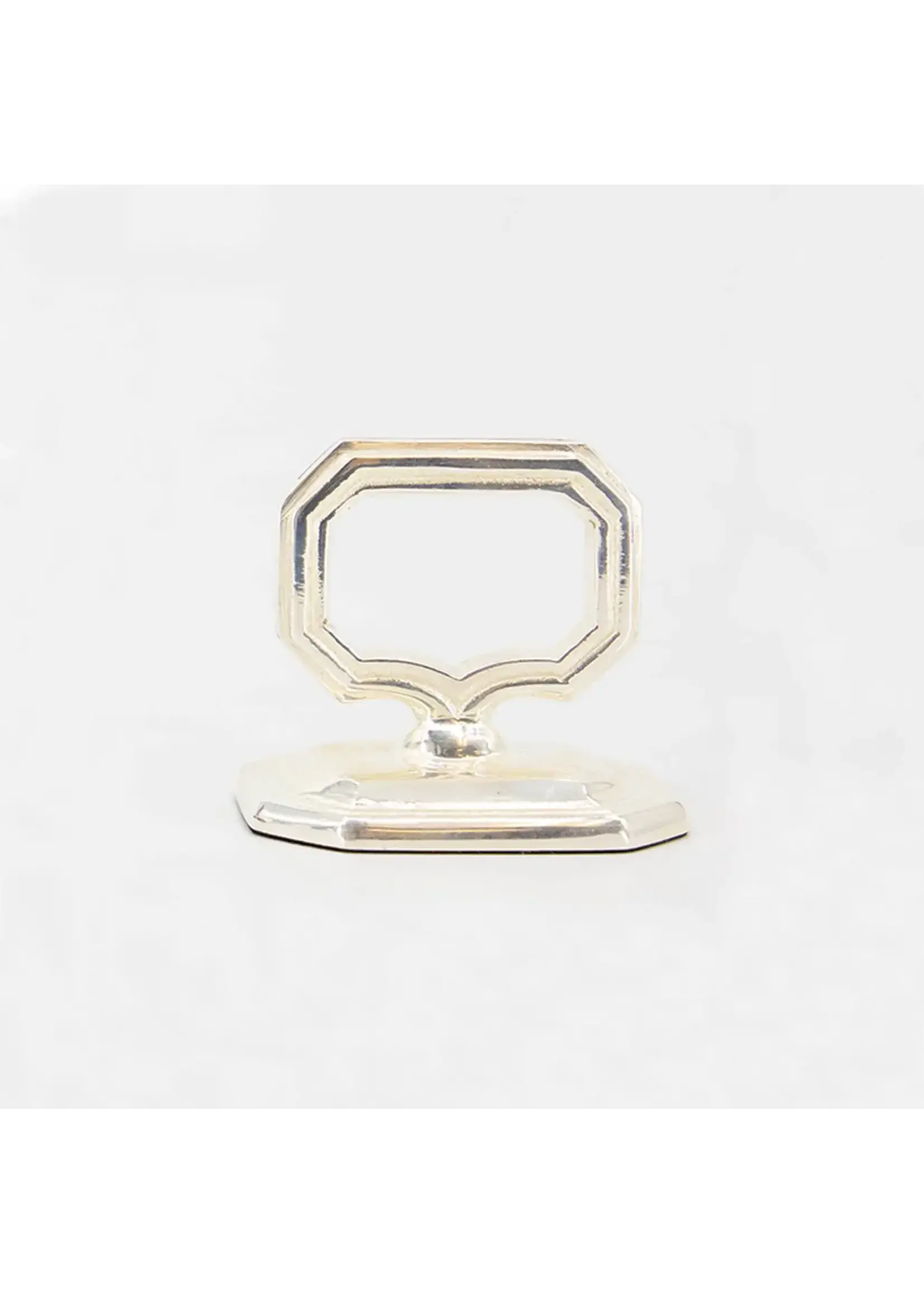 Napkin Ring with Place Card Holder (Silver)