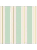 Seafoam & Gold Awning Stripe Guest Napkin  (Pack of 16)
