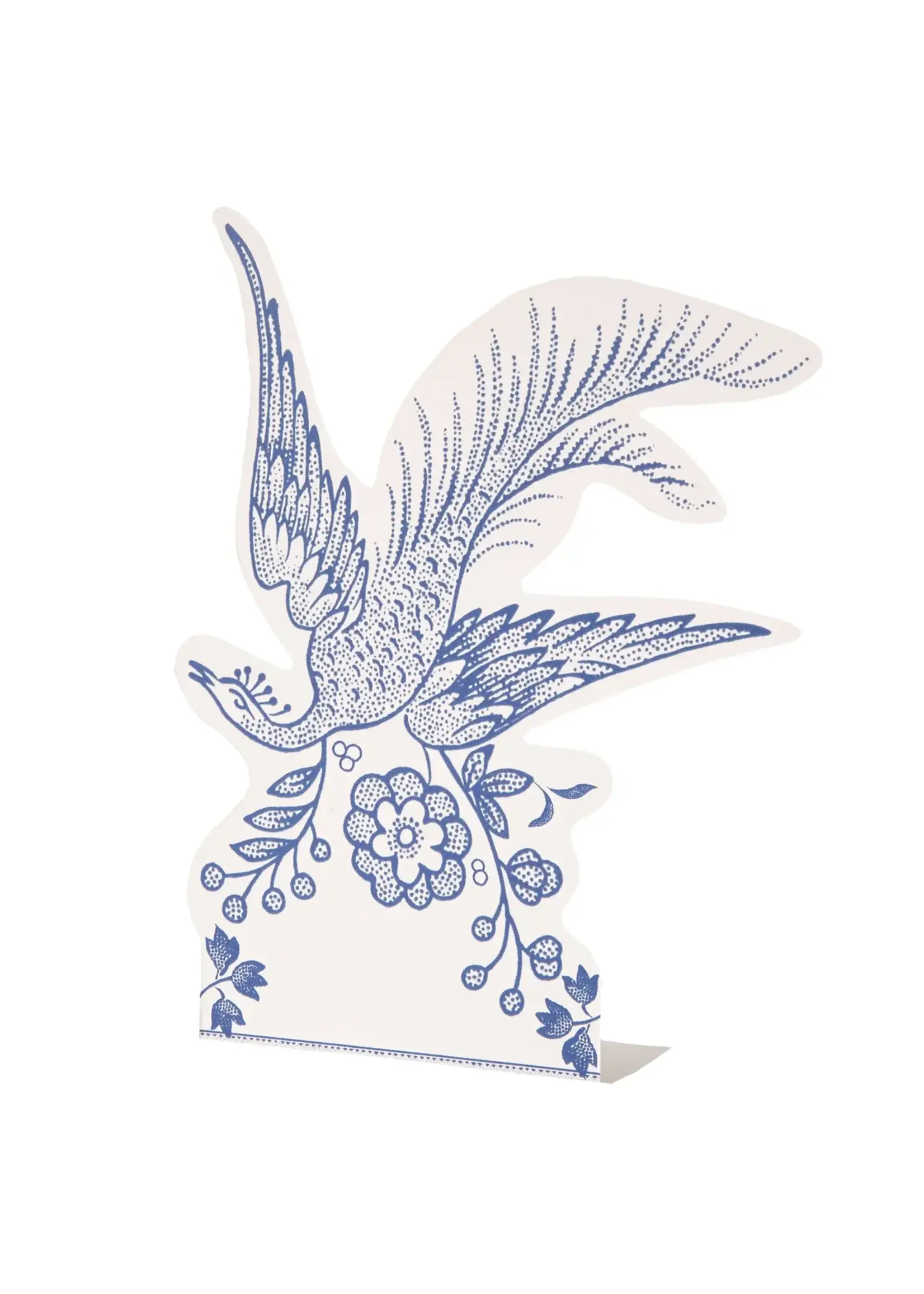 Blue Asiatic Pheasants Place Card (Pack of12)