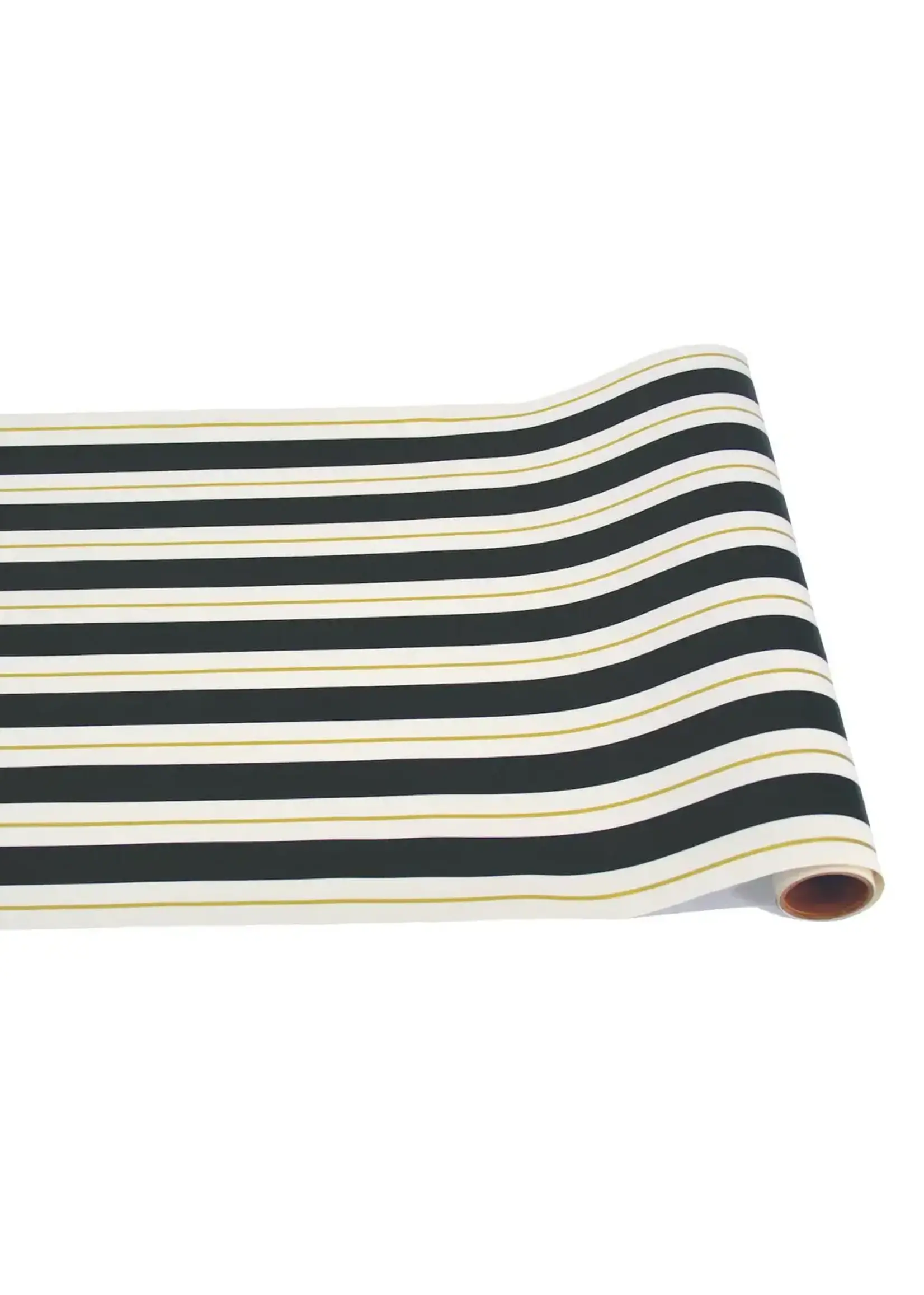 Black & Gold  Awning Stripe Runner