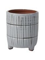 BRAY FOOTED POT 6.75"X 8.25"