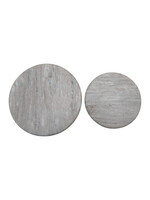 Large Round Marble Reversible Cutting Board