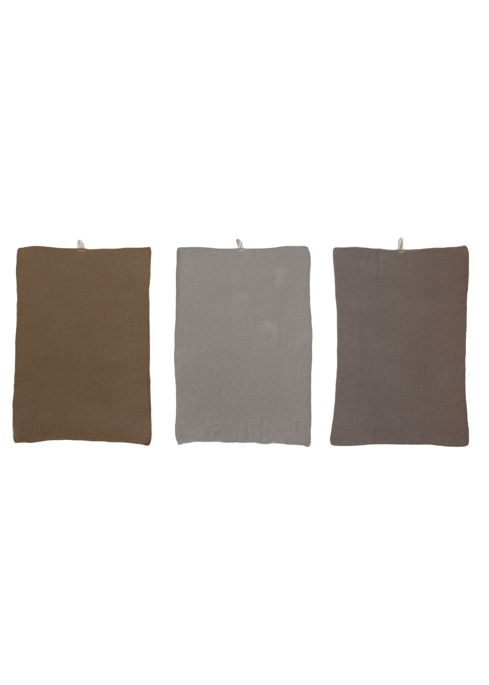 Cotton Knit Tea Towels, set of 3