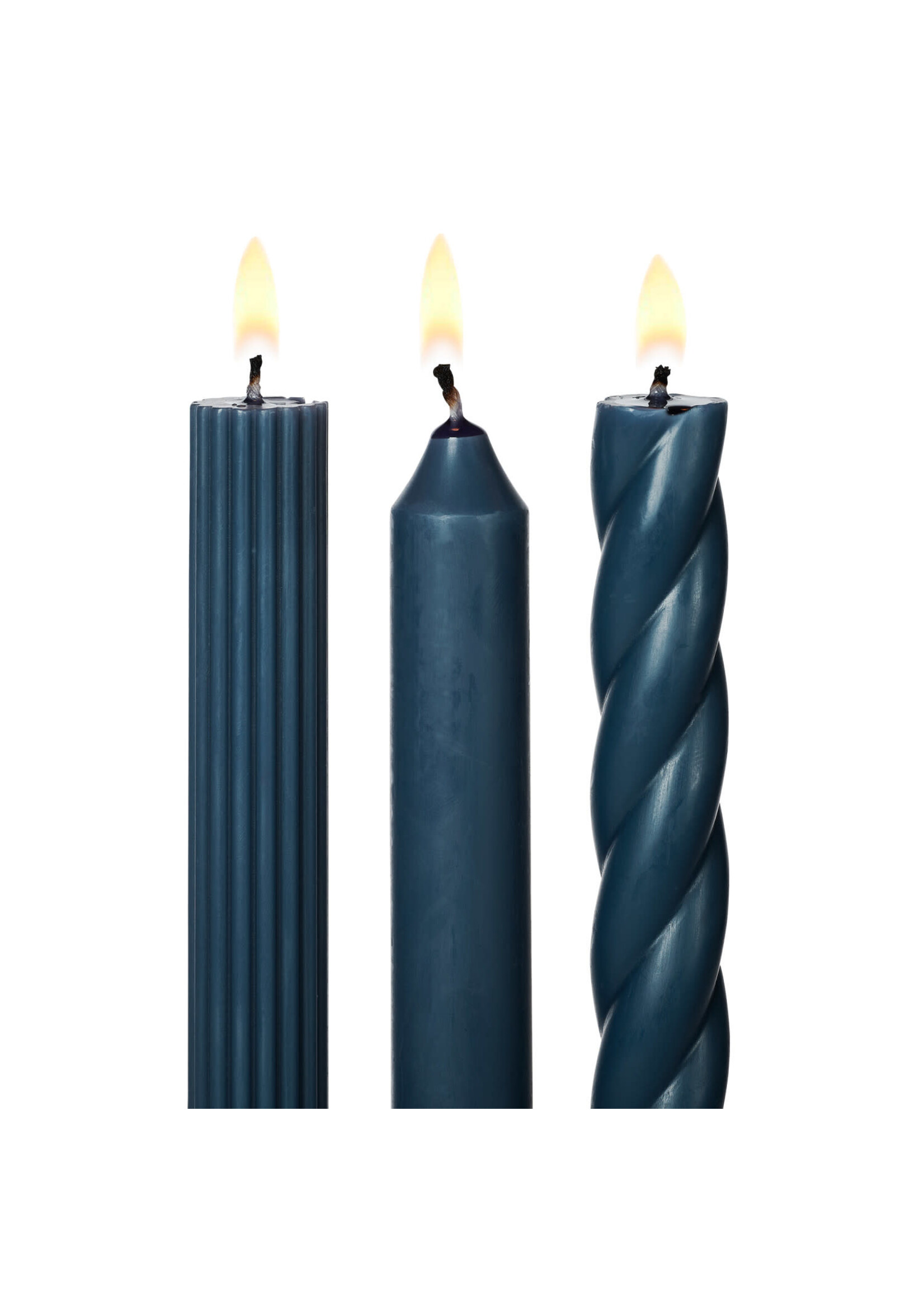 Candle Tapers - Ocean Blue, 3-Pack