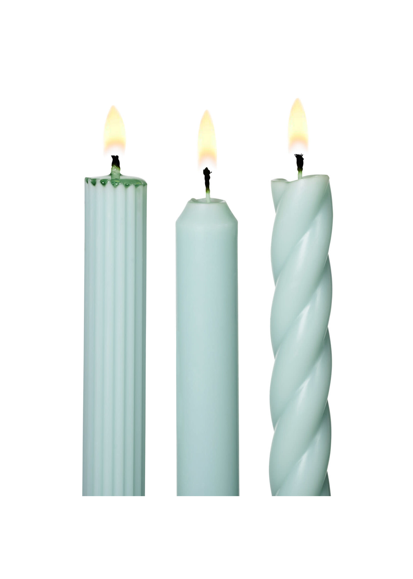 Candle Tapers - Sea Foam, 3-Pack