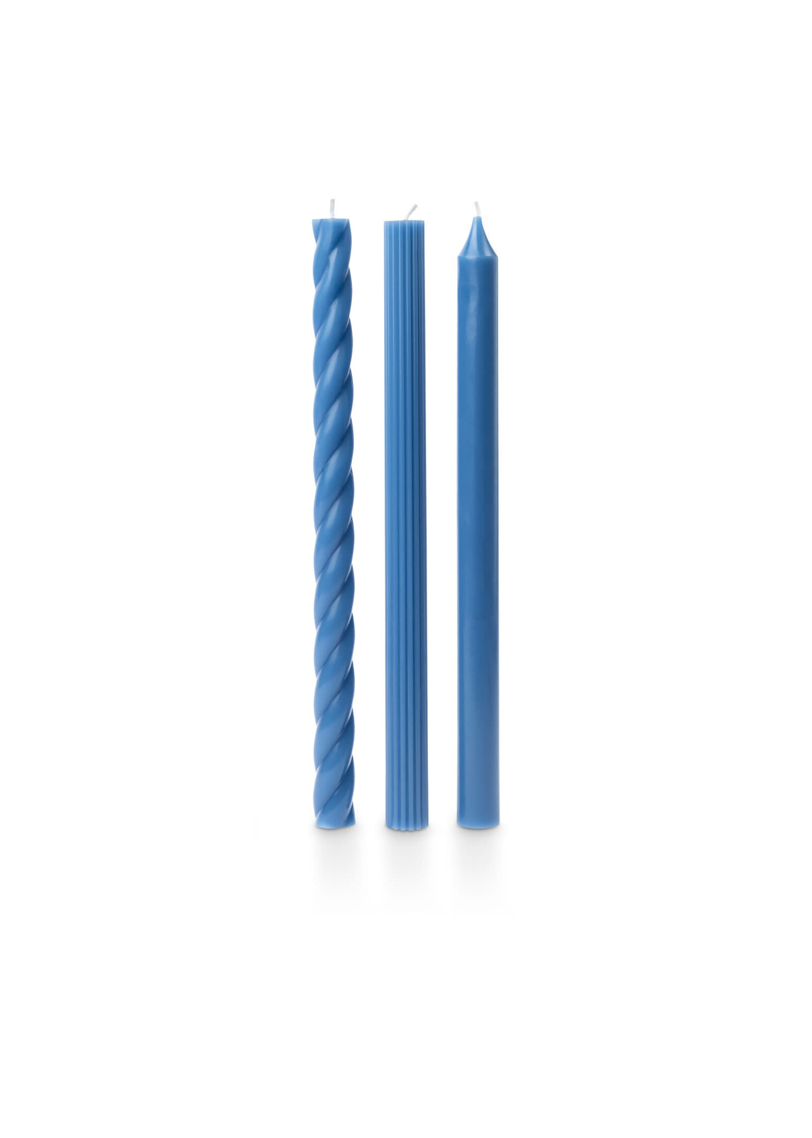 Candle Tapers - Sky Blue, 3-Pack