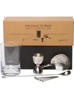 A Bar Above Stirred Craft Cocktail Set - 10 Piece Stainless Steel