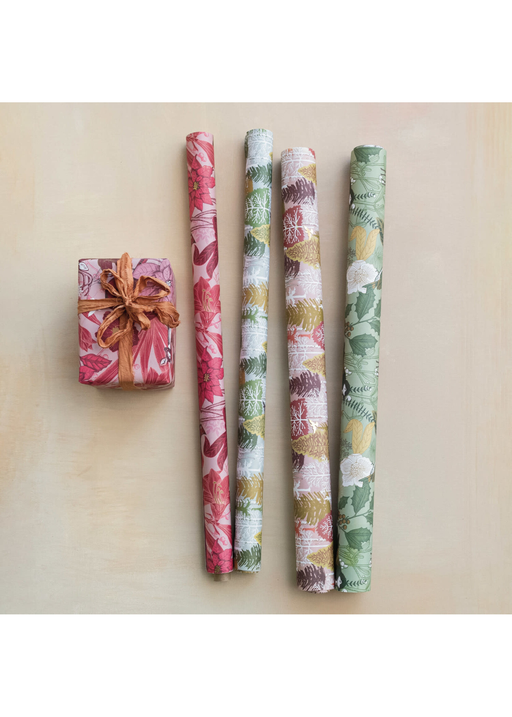 Recycled Wrapping Paper Sheets (4 Styles)