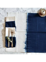 Sobremesa Indigo Blue Cotton Napkins Naturally Dyed Ombré Shibori (set of 4)
