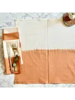 Sobremesa Cotton Dinner Napkin Ombré Shibori Cinnamon, Table Linens (set of 4)