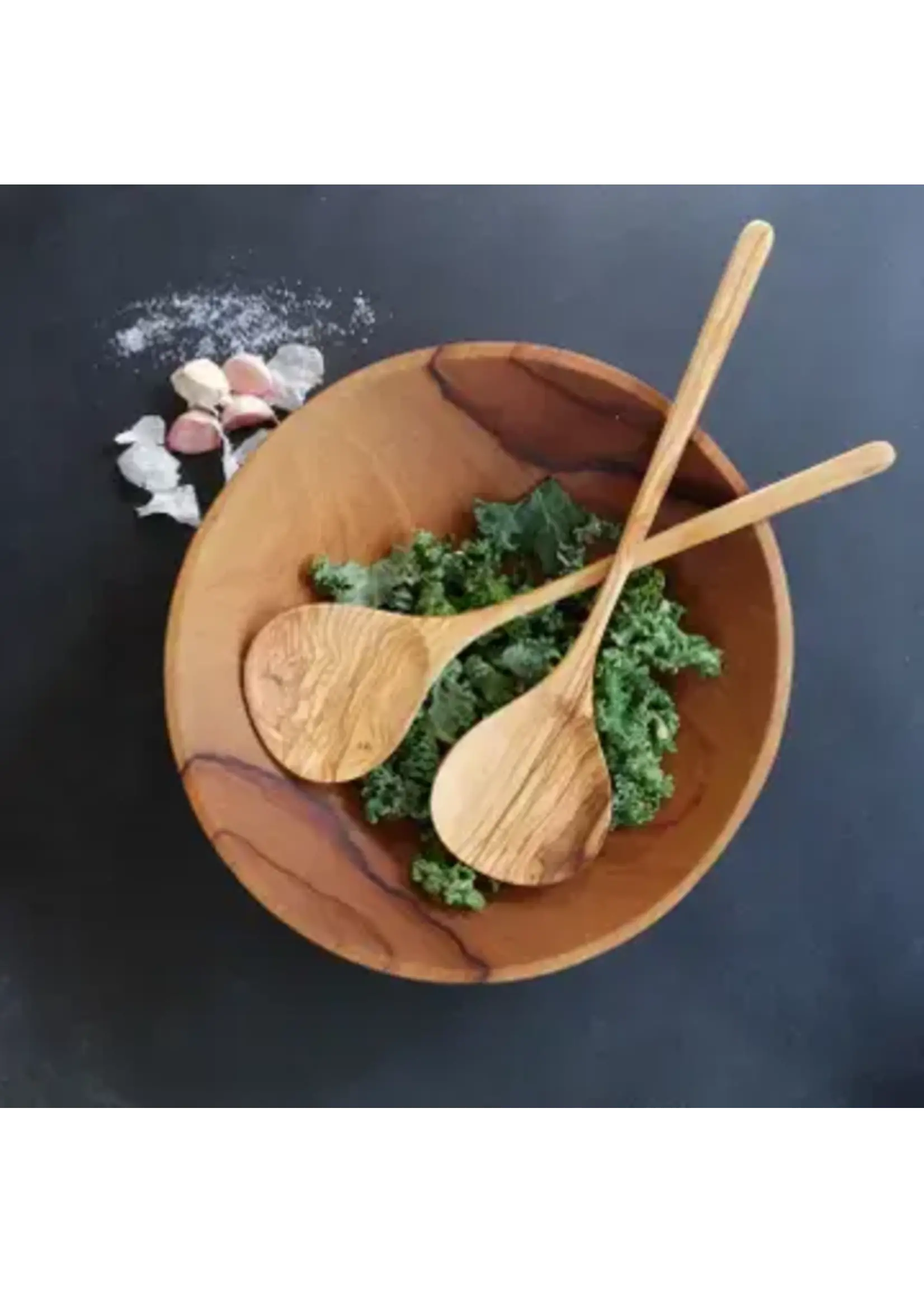 Sobremesa Olive Wood Simple Salad Servers, Table Essentials (set of 2)