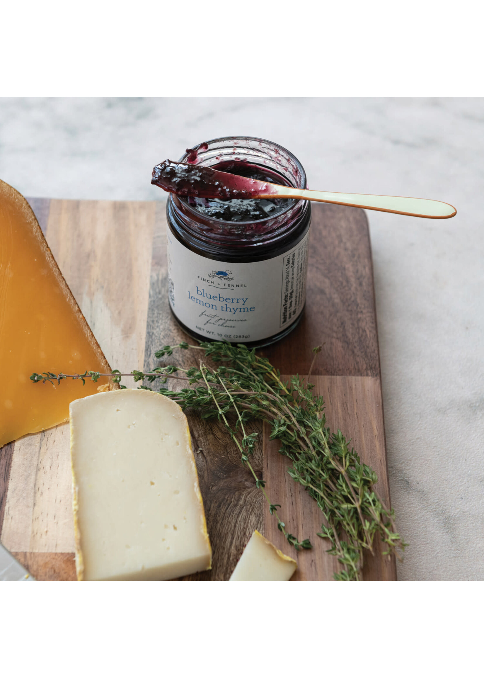 Finch + Fennel Blueberry Lemond thyme Cheese Preserves
