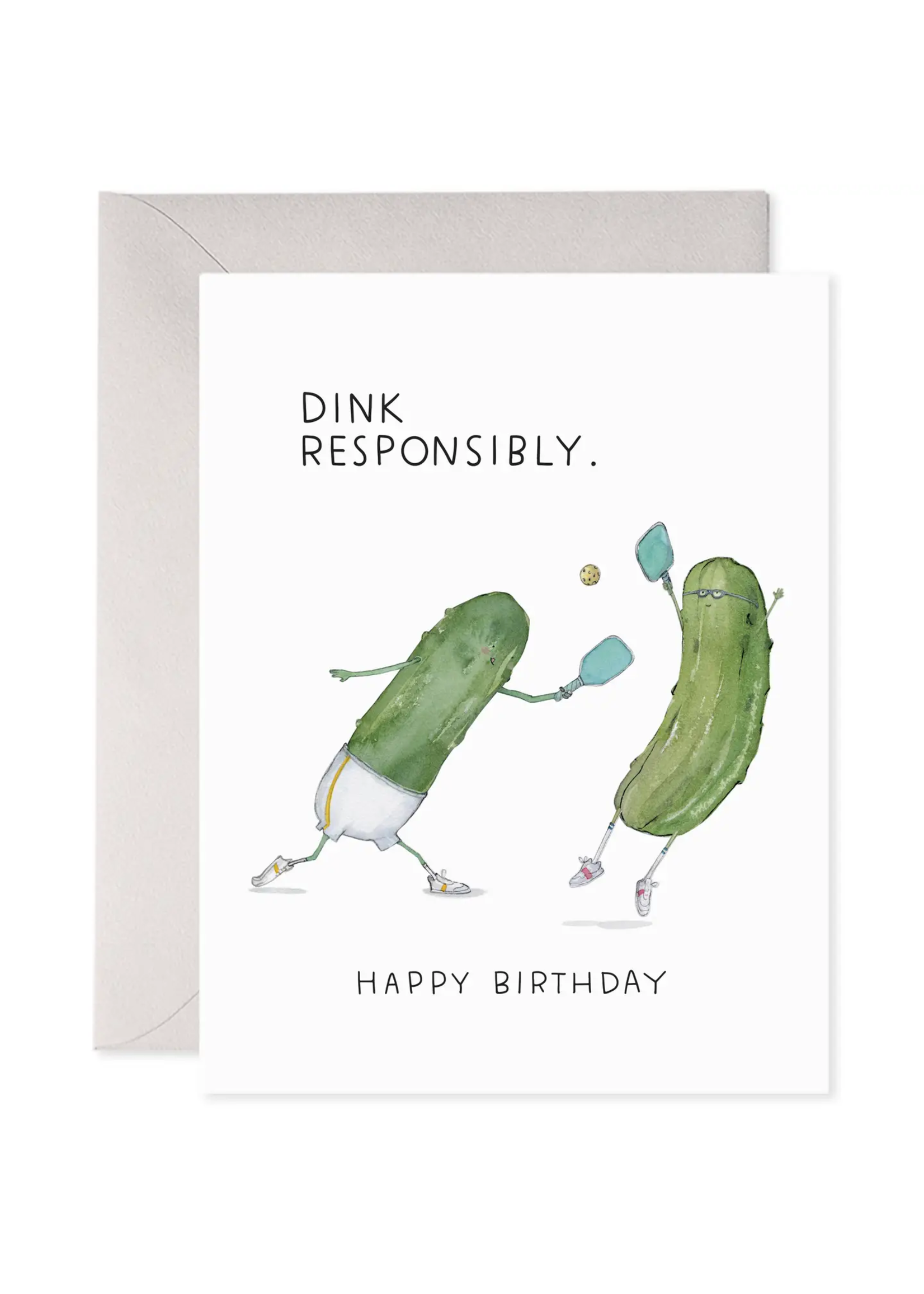 Greeting Card - Pickleball Bday