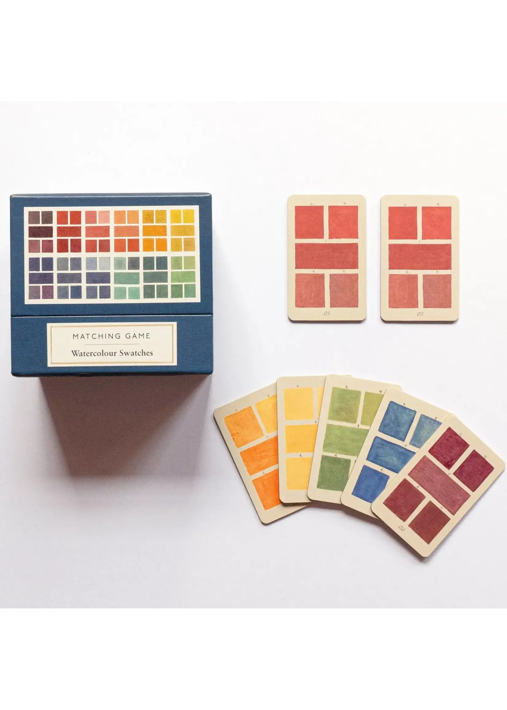 Rommytown Matching Game - Watercolour Swatches