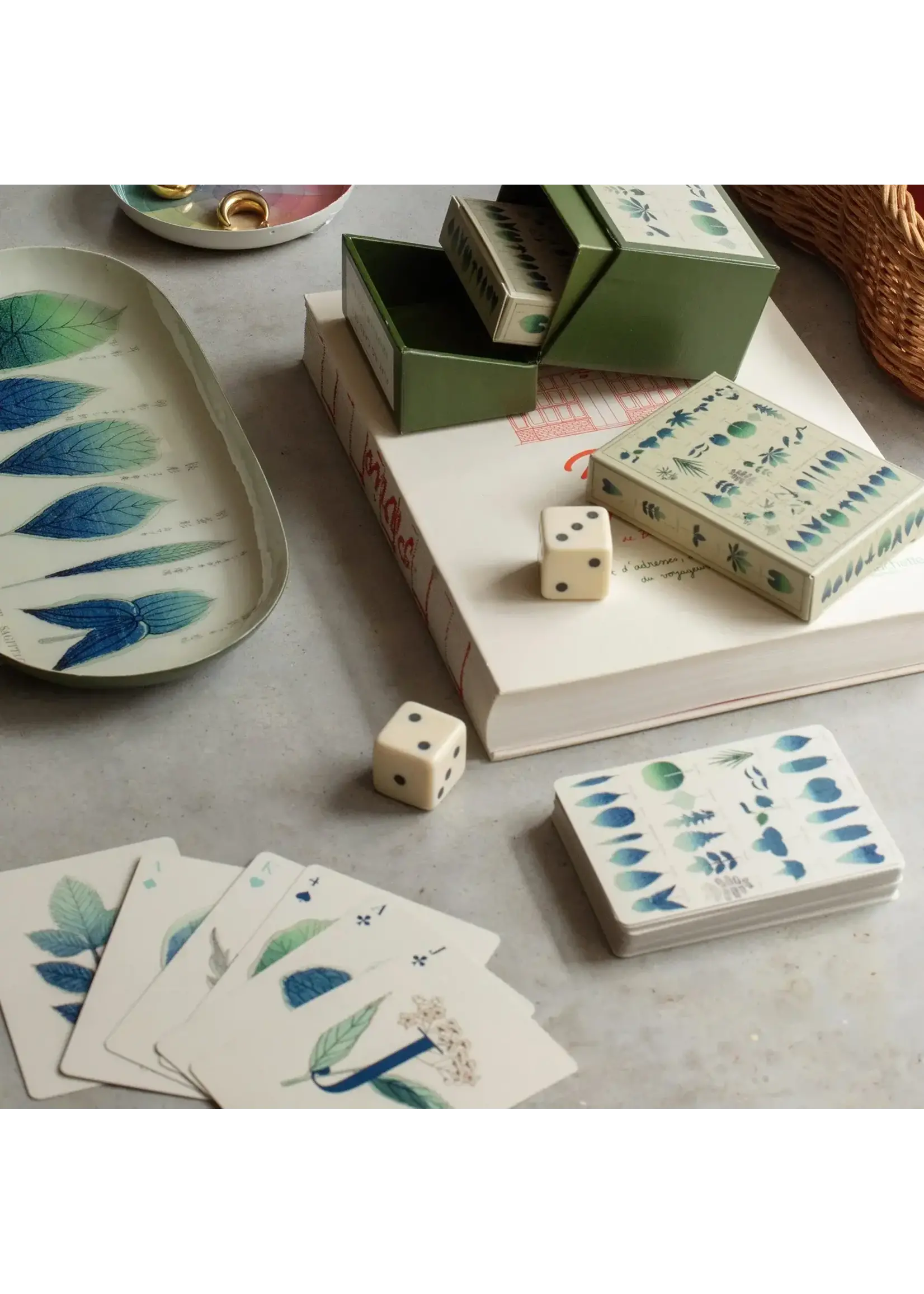 Rommytown Playing Cards - Set of Two Decks - Shapes of Leaves