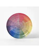 Rommytown Vintage Colour Wheel Round Enamel Tray