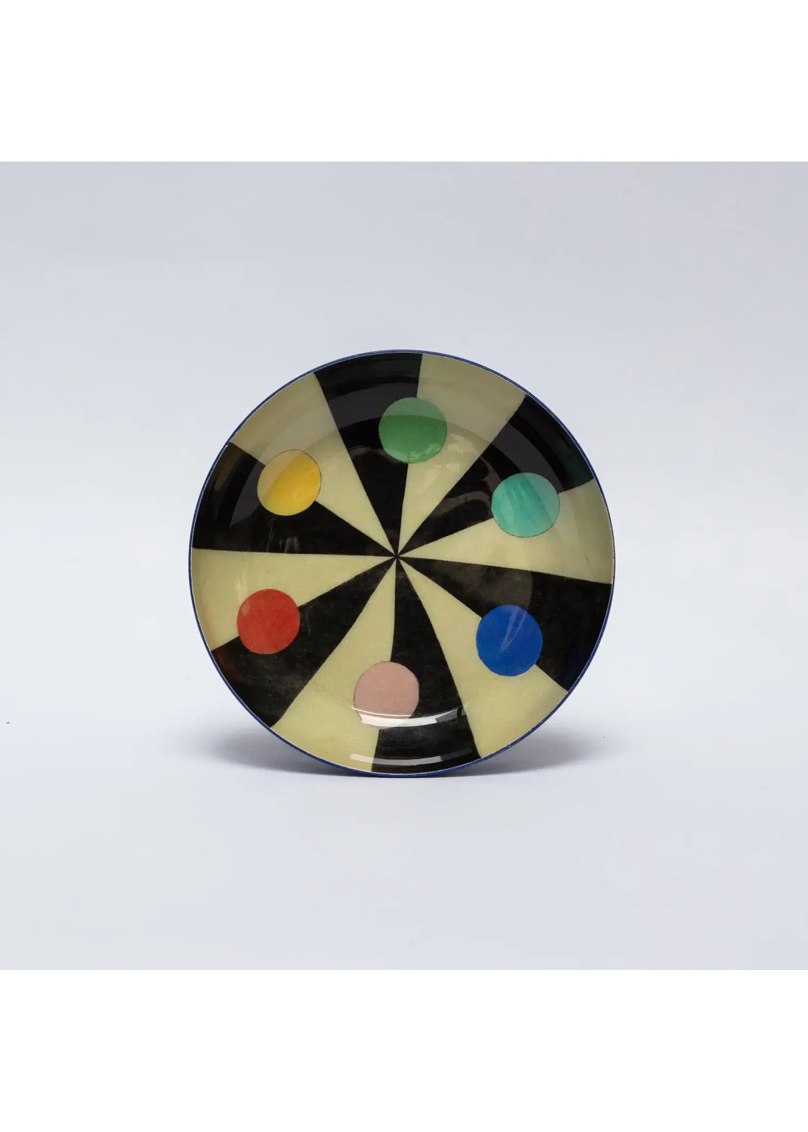 Rommytown Benson’s Colour Hexagon Round Enamel Tray