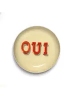 Rommytown Oui Round Enamel Tray