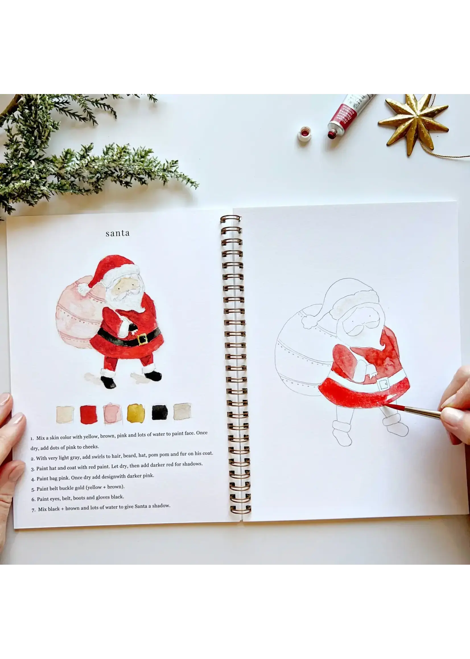 Emily Lex Studio Christmas Watercolor Workbook