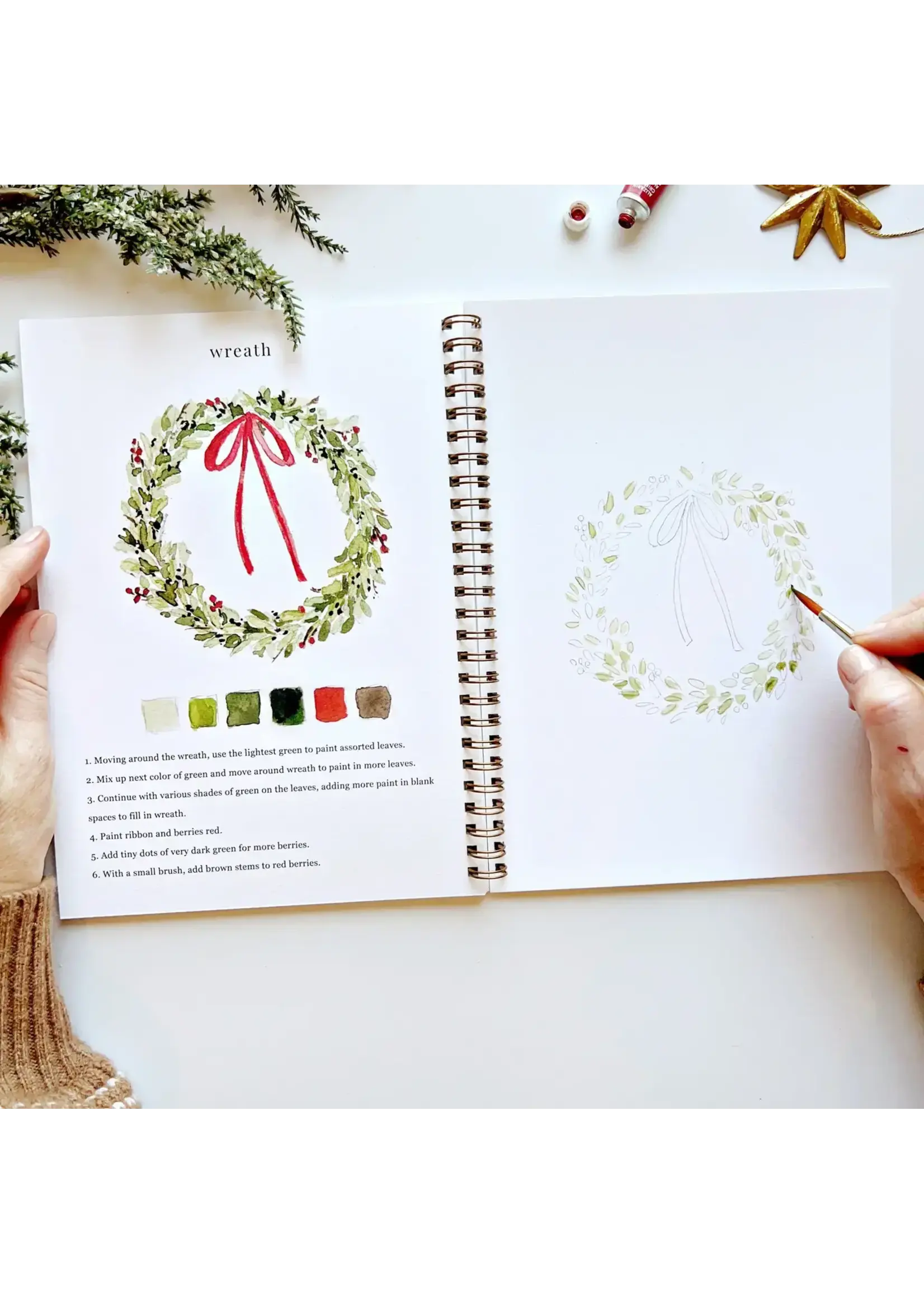 Emily Lex Studio Christmas Watercolor Workbook