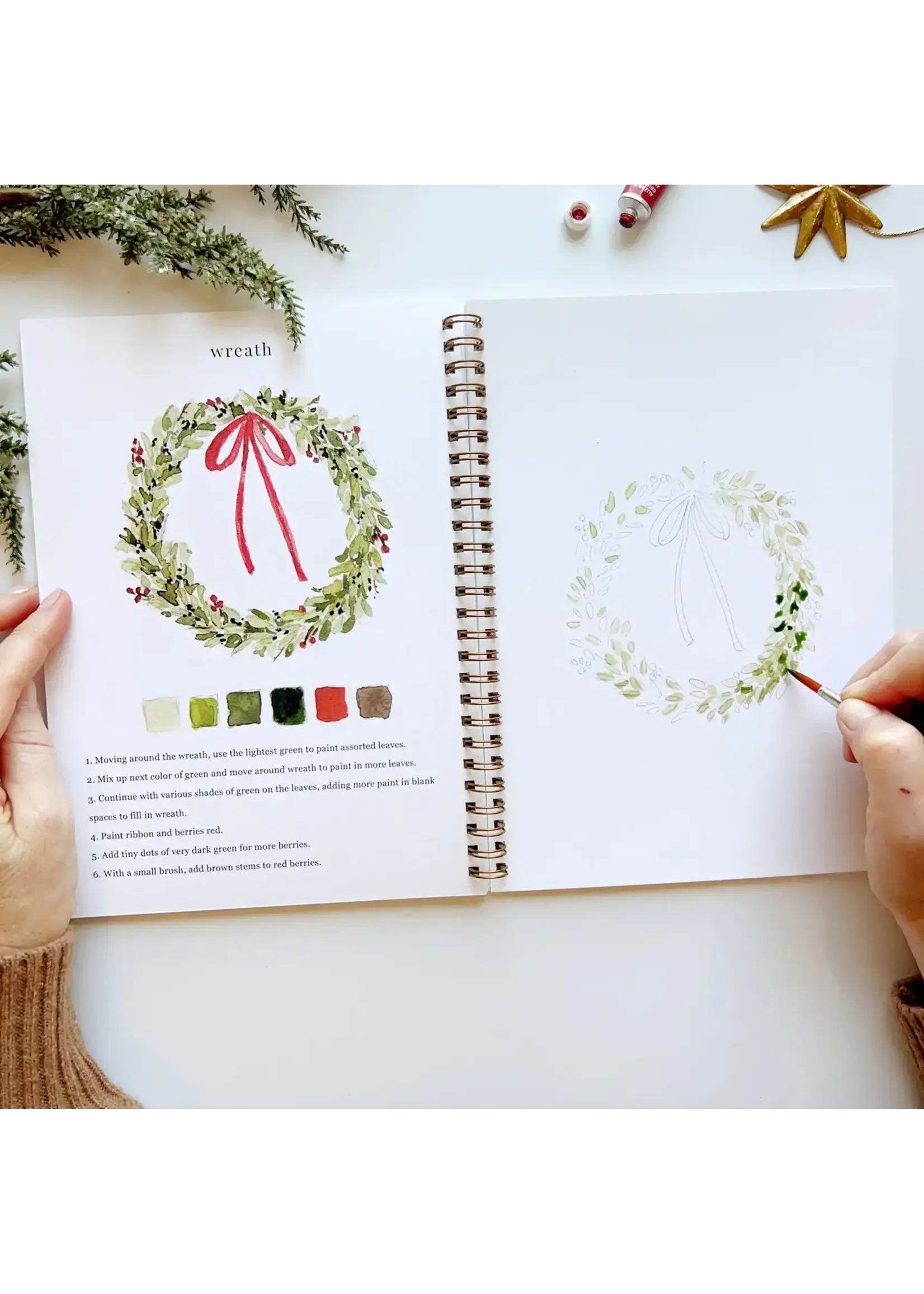 Emily Lex Studio Christmas Watercolor Workbook