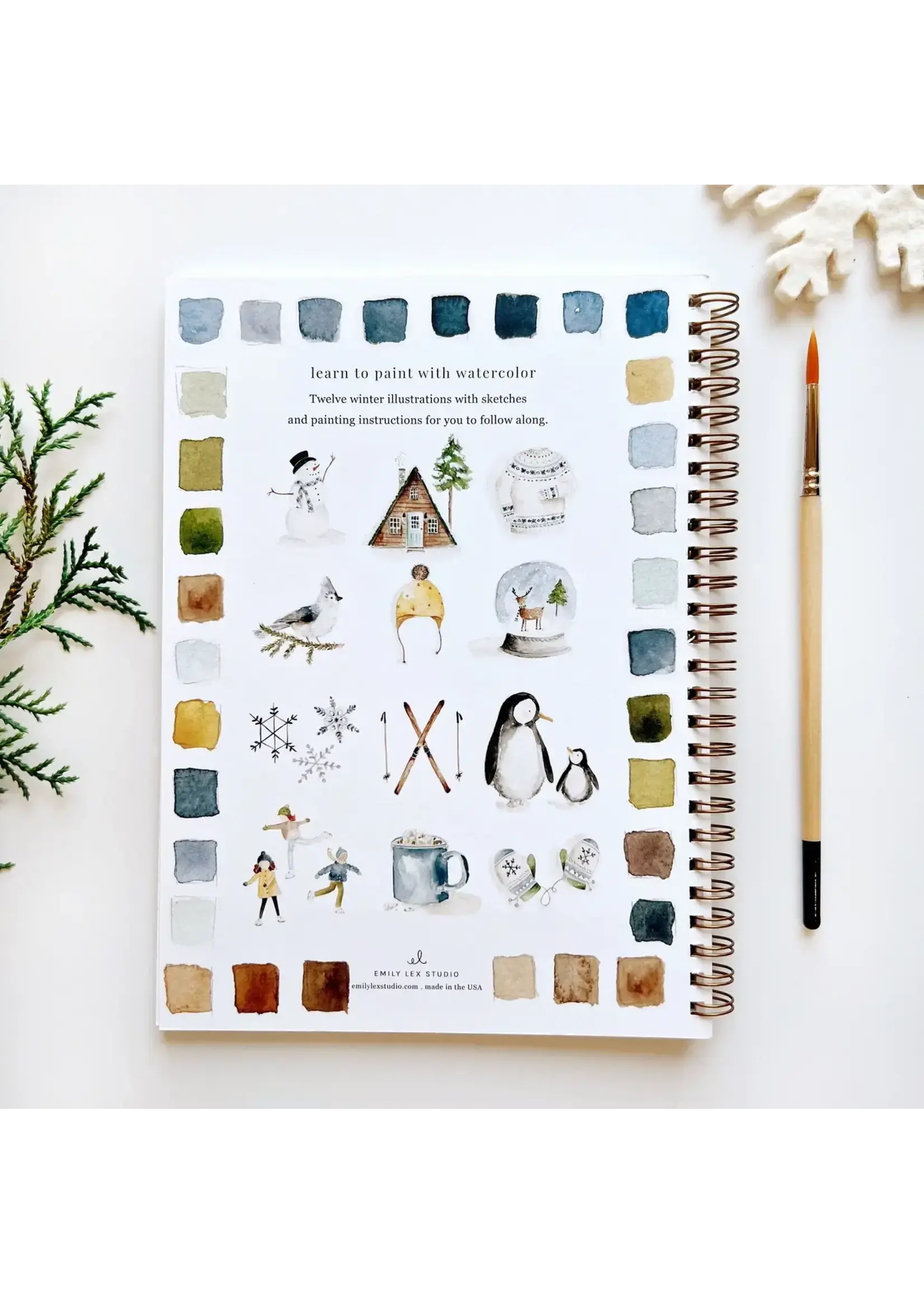 Emily Lex Studio Winter Watercolor Workbook