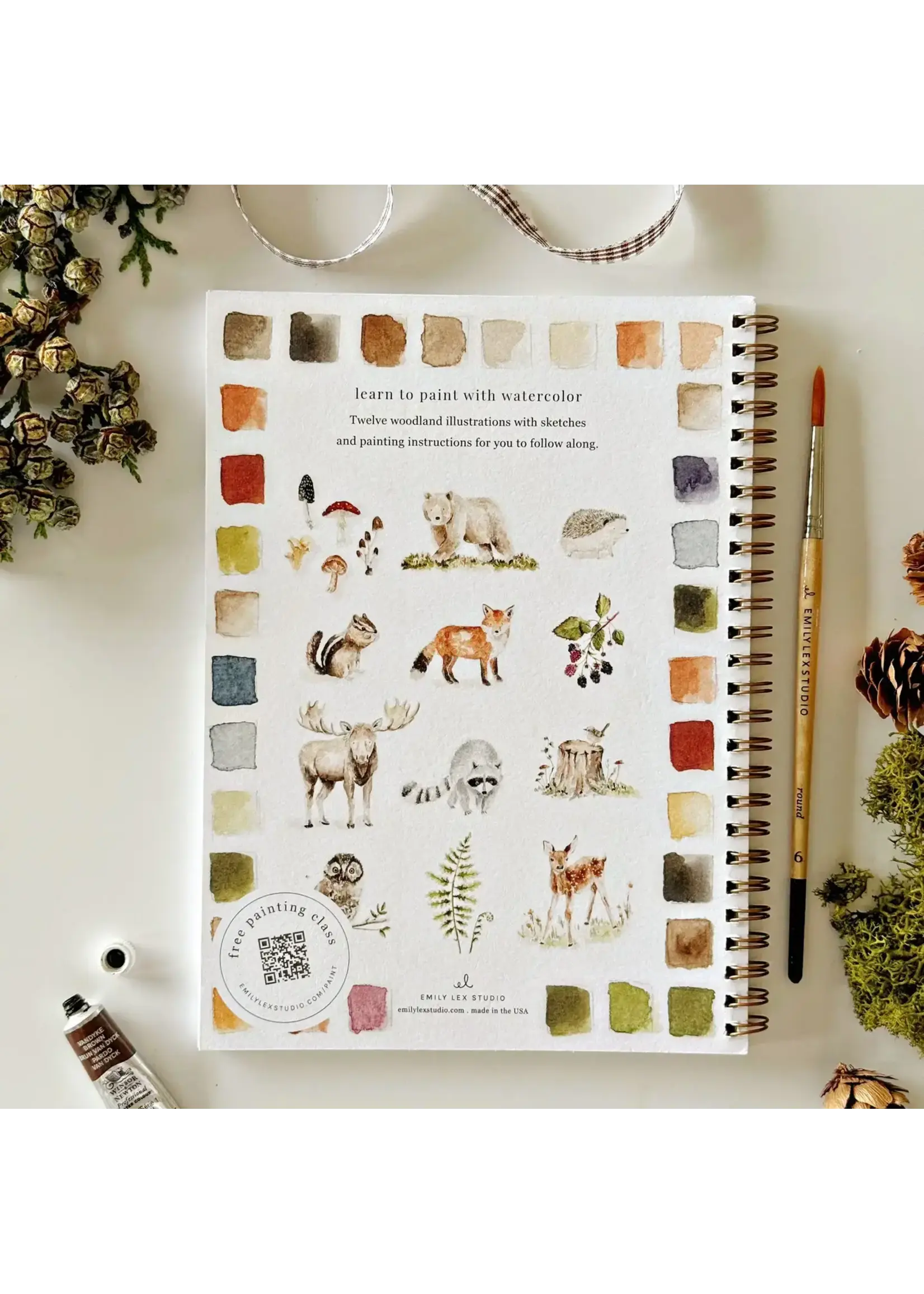 Emily Lex Studio Woodland Watercolor Workbook