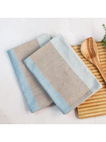Sobremesa Green Stripes Cotton Tea Towels Kitchen Essential - Set of 2