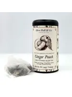 Oliver Pluff & Company Ginger Peach Tea -- 20 Teabags in Signature Tea Tin