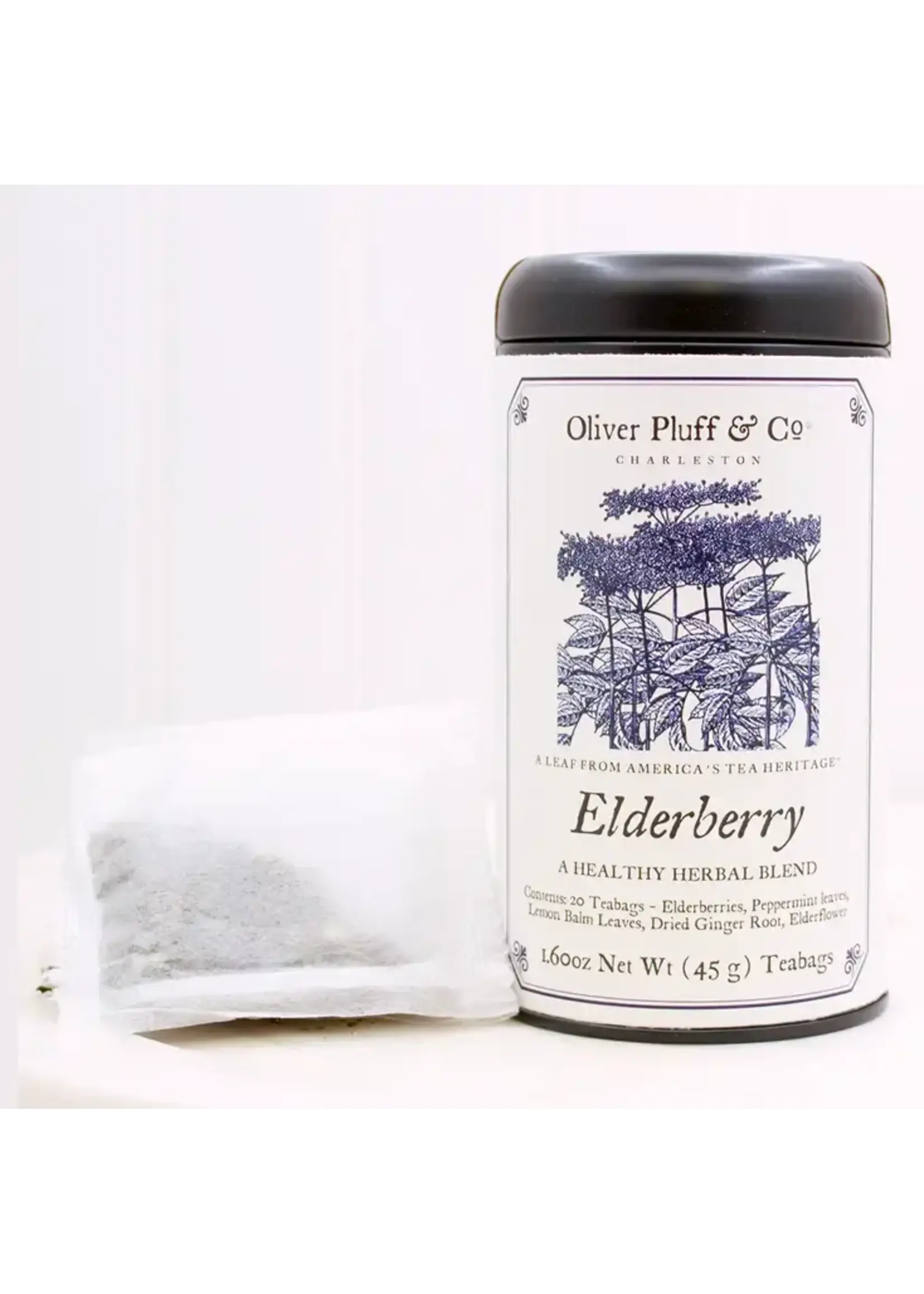 Oliver Pluff & Company Elderberry - 20 Teabags in Signature Tea Tin