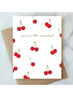 Abigail Jayne Design Sweet Cherries Greeting Card | Love Friendship