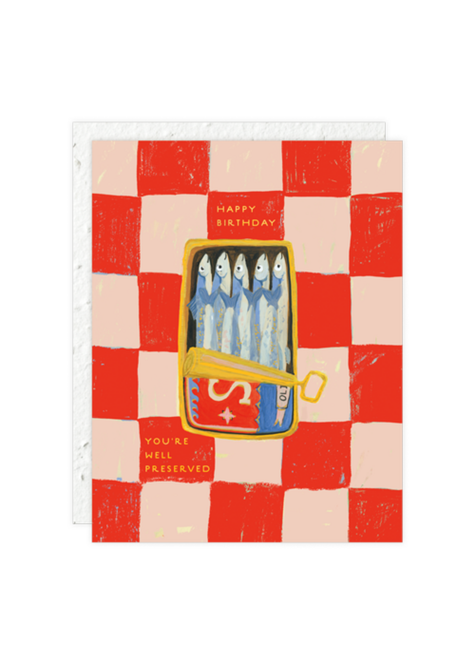 Seedlings Sardines Birthday Card