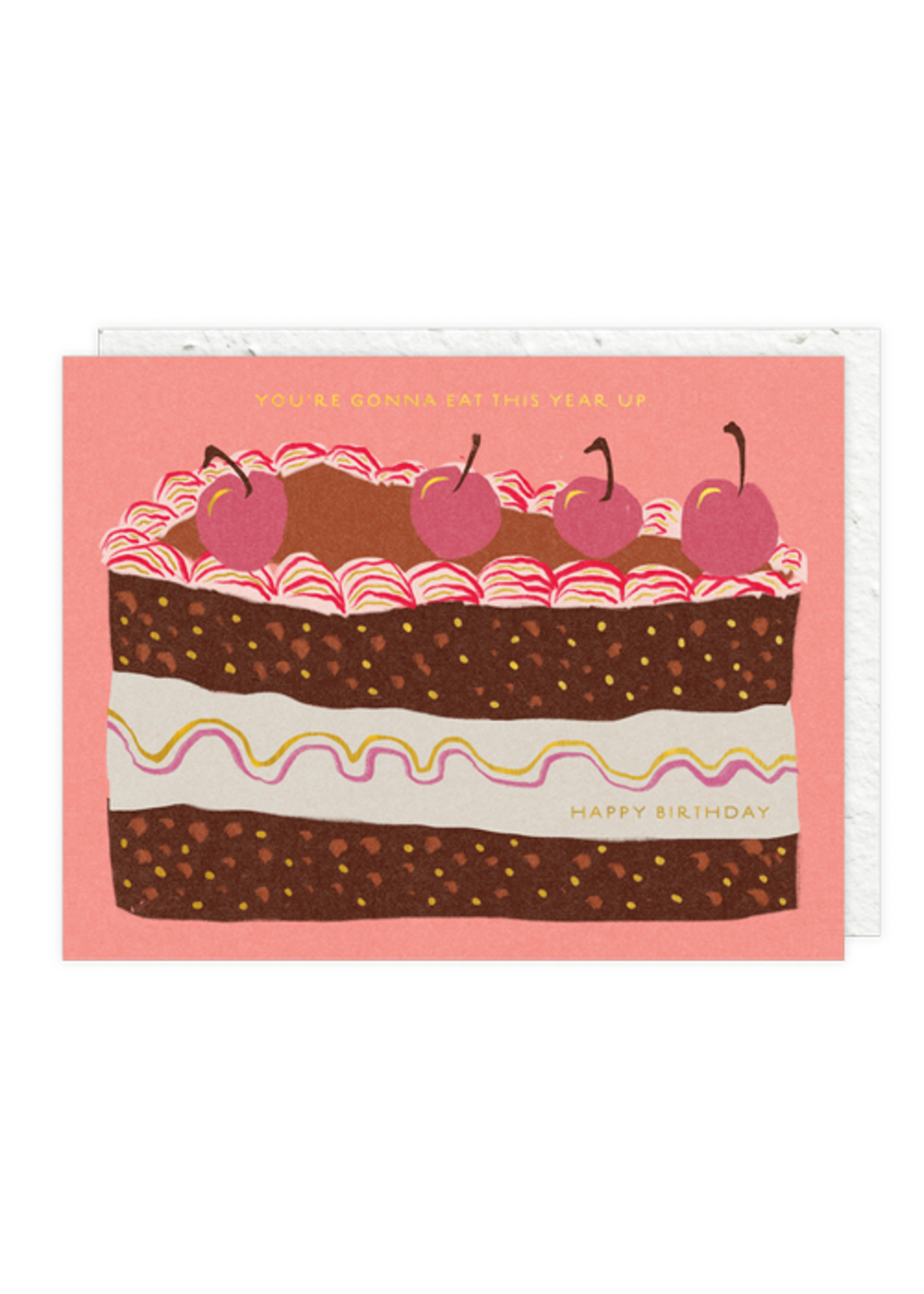 Seedlings Slice of Cake Birthday Card