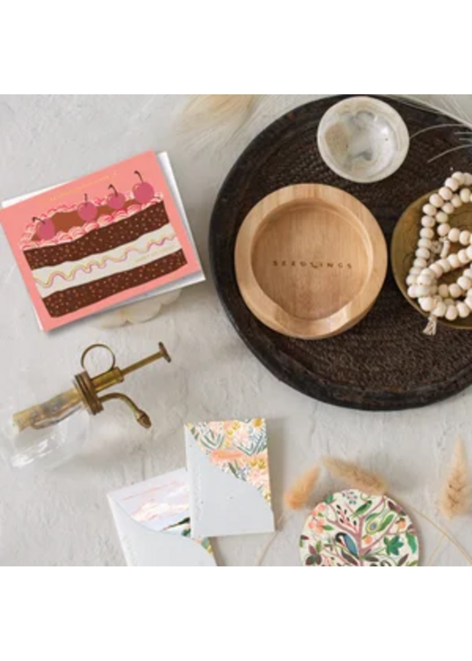 Seedlings Slice of Cake Birthday Card