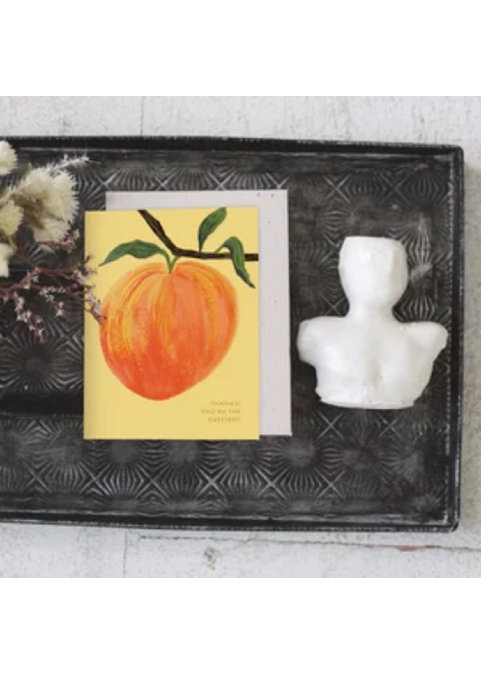 Seedlings Peach Thank You Card