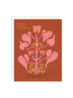 Seedlings Heart of Flowers Birthday Card