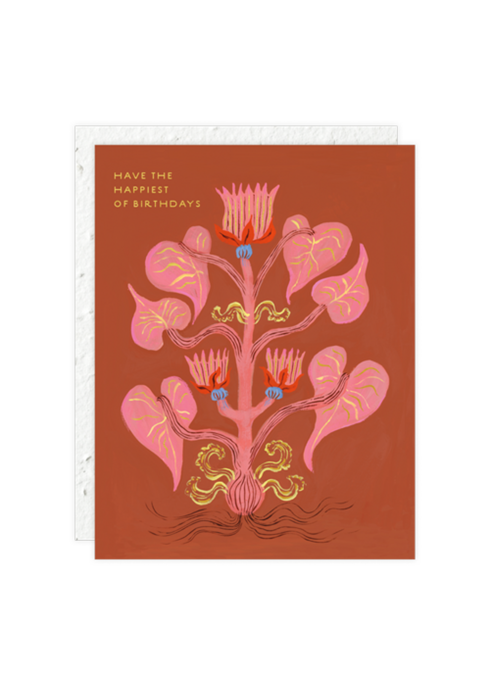 Seedlings Heart of Flowers Birthday Card