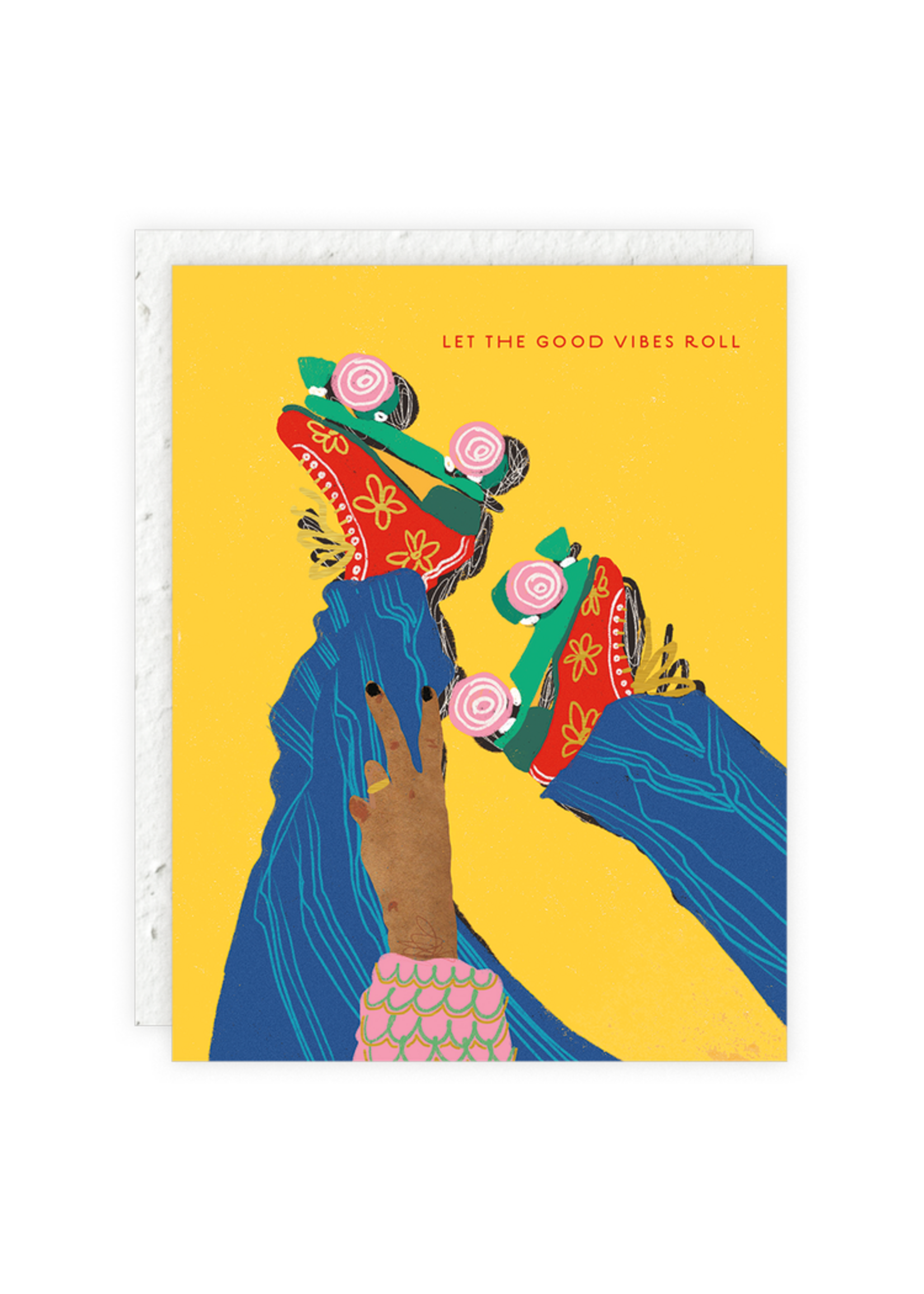 Seedlings Roller Skates Birthday Card