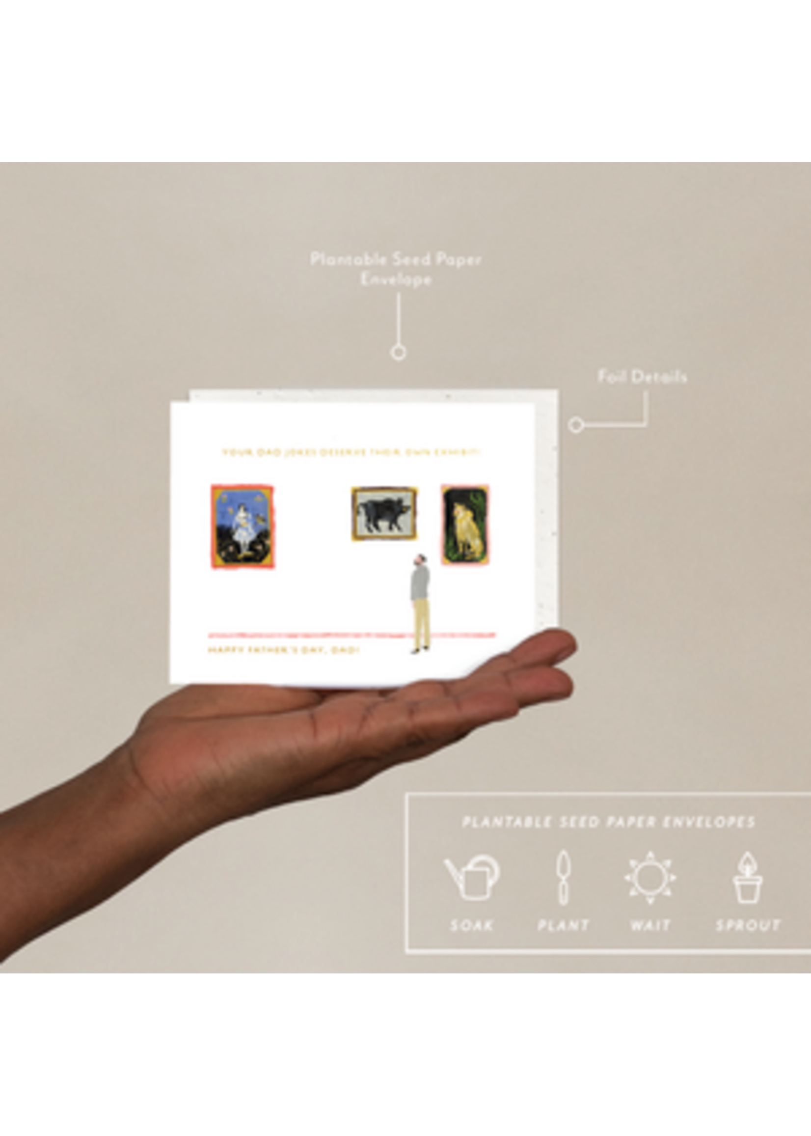 Seedlings Dad at the Museum Father's Day Card