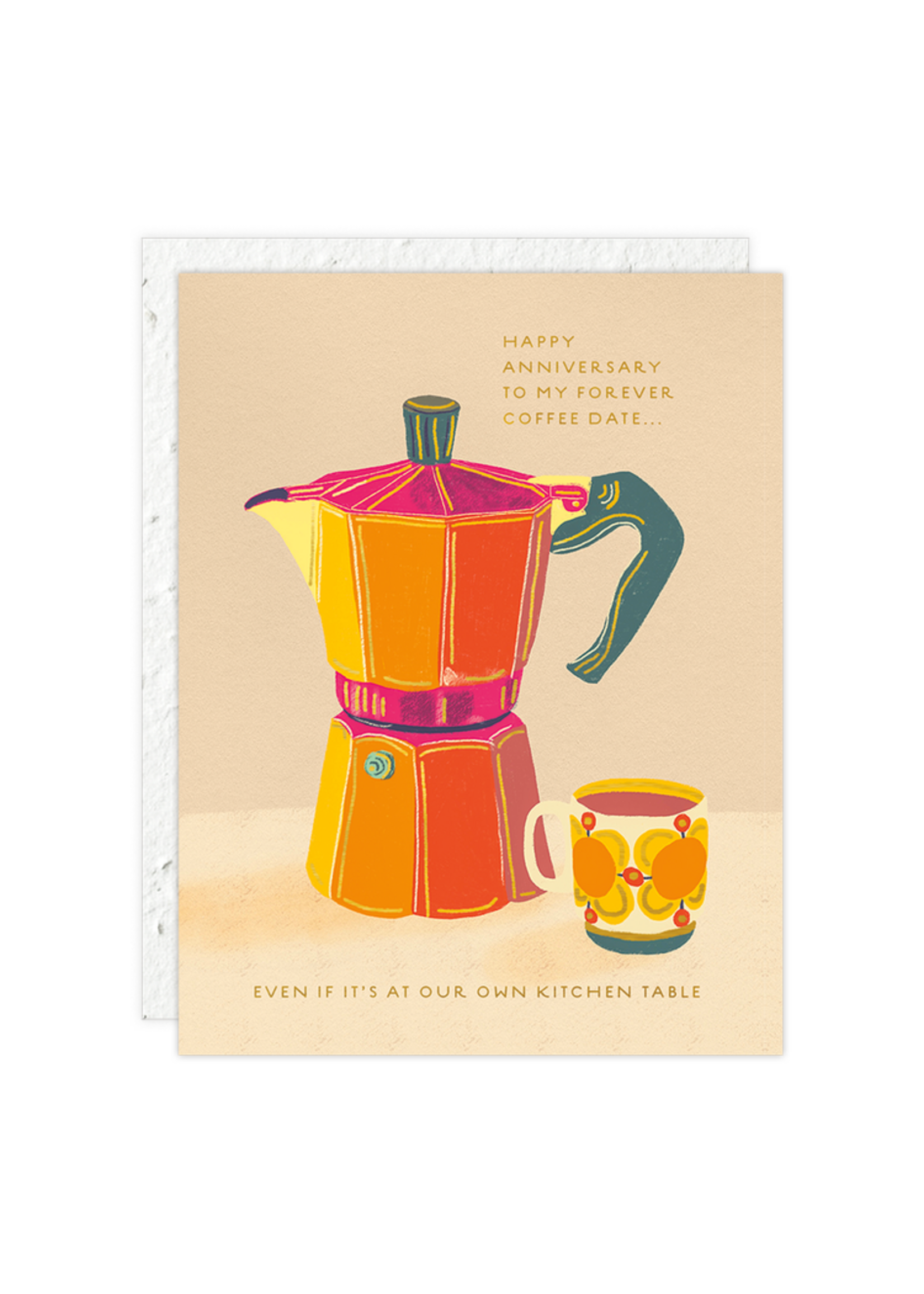 Seedlings Espresso Anniversary Card