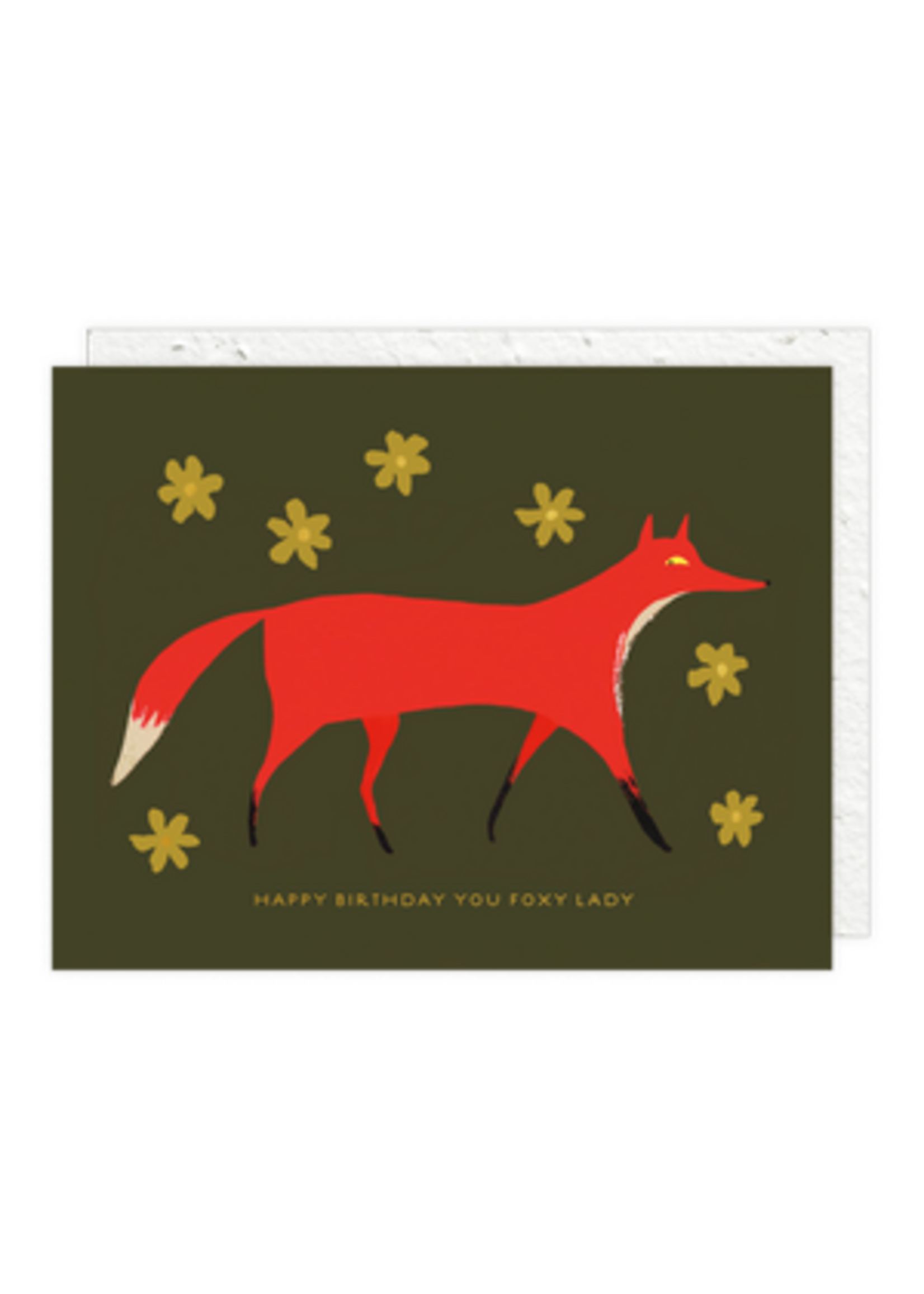 Seedlings Foxy Birthday Card